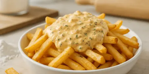Sos śmietanowy do frytek: 5 min i gotowe! Lepszy niż z Maka?