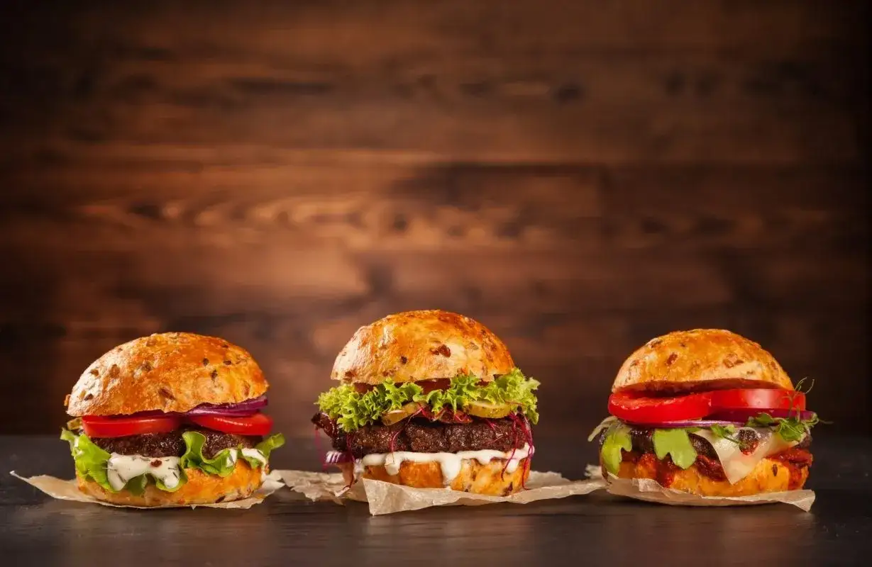 składniki burgera kalorie