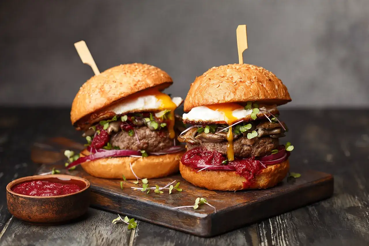 składniki burgera waga