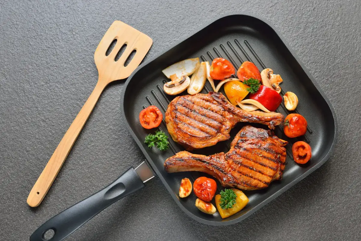 Patelnia na grill z warzywami